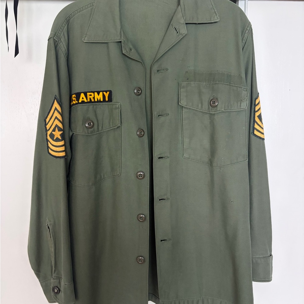 1970s vintage U.S. Army Green Military Jacket